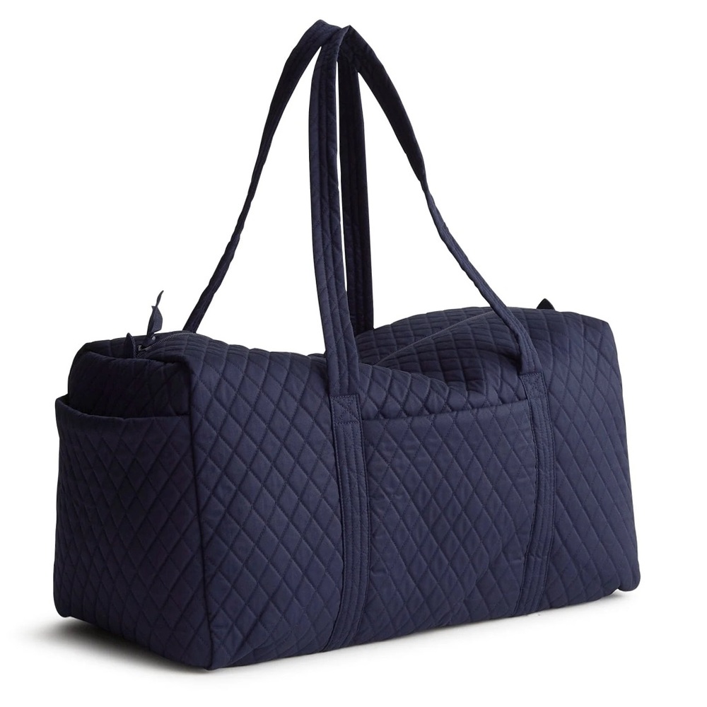 NWT Vera Bradley Iconic Travel Duffel Bag, Navy velvet velour